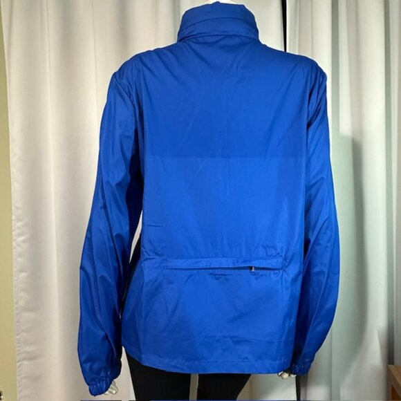 Danskin Now Women's Windbreaker Jacket Hooded Long Sleeve Blue Size XL Jr 15-17 - Picture 3 of 8